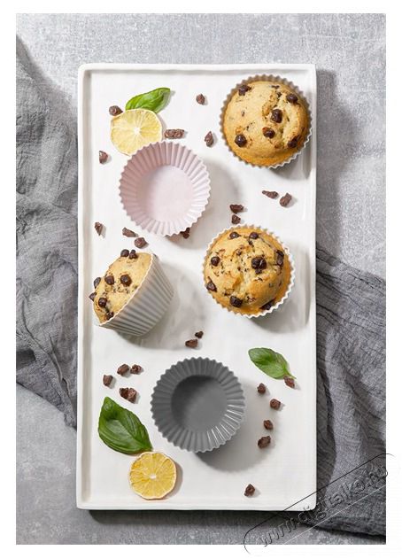 HANE TOO szilikon s&uuml;tem&eacute;ny forma 6 darabos szett, feh&eacute;r, sz&uuml;rke, r&oacute;szasz&iacute;n vagy piros sz&iacute;nű SL-3029 Konyhai term&eacute;kek - Ed&eacute;ny - S&uuml;tőtepsi / s&uuml;tőforma - 507686