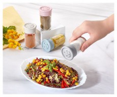 HANE IRIS Button üveg fűszerszóró 67ml, rószaszín, fehér, szürke vagy kék színű HN-1136 Háztartás / Otthon / Kültér - Lakásfelszerelés - Tároló - 508722