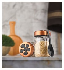 HANE IRIS Formo üveg fűszertartó 190ml, fekete vagy fehér színű HN-1223 Háztartás / Otthon / Kültér - Lakásfelszerelés - Tároló - 508728
