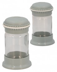HANE IRIS Macaron Salt&Pepper üveg fűszerszóró szett 2*105ml, rószaszín, fehér, szürke vagy kék színű HN-1139 Háztartás / Otthon / Kültér - Lakásfelszerelés - Tároló - 508724
