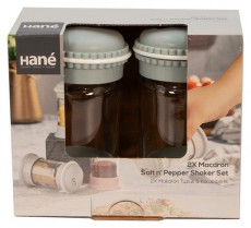 HANE IRIS Macaron Salt&Pepper üveg fűszerszóró szett 2*105ml, rószaszín, fehér, szürke vagy kék színű HN-1139 Háztartás / Otthon / Kültér - Lakásfelszerelés - Tároló - 508724