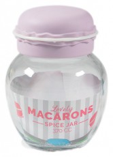HANE IRIS Macaron üveg fűszertartó 370ml, zöld, fukszia, narancs vagy citromsárga színű HN-1215 Háztartás / Otthon / Kültér - Lakásfelszerelés - Tároló - 508727