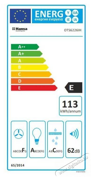 Hansa OTS6226IH Teleszk&oacute;pos be&eacute;p&iacute;thető p&aacute;raelsz&iacute;v&oacute; Konyhai term&eacute;kek - P&aacute;raelsz&iacute;v&oacute; - Be&eacute;p&iacute;thető / kih&uacute;zhat&oacute; - 533415