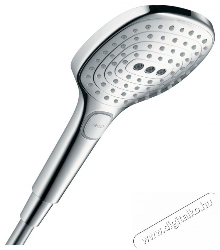 Hansgrohe Raindance Select 120 hidromassz&aacute;zs zuhanyfej, 3 f&uacute;v&oacute;k&aacute;val, kr&oacute;m H&aacute;ztart&aacute;s / Otthon / K&uuml;lt&eacute;r - F&uuml;rdőszoba / wc - Kieg&eacute;sz&iacute;tő - 536766