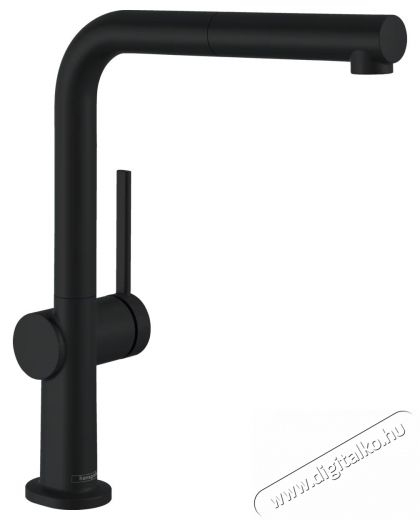 Hansgrohe Talis m54 konyhai csaptelep, 270 mm, 1 f&uacute;v&oacute;ka, kih&uacute;zhat&oacute; L-kifoly&oacute;, matt fekete fel&uuml;let Konyhai term&eacute;kek - Mosogat&oacute; - Mosogat&oacute; csaptelep - 536747