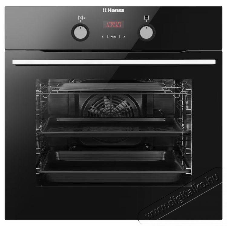 Hansa BOES68465 Be&eacute;p&iacute;thető s&uuml;tő, 65L, 8 funkci&oacute;, Grill, D energiaoszt&aacute;ly, Fekete &uuml;veg Konyhai term&eacute;kek - S&uuml;tő-főzőlap, tűzhely (be&eacute;p&iacute;thető) - S&uuml;tő (be&eacute;p&iacute;thető) - 537856