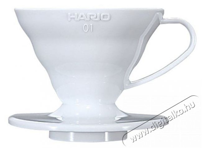 Hario Dripper V60-01, műanyag, fehér Konyhai termékek - Kávéfőző / kávéörlő / kiegészítő - Filteres kávéfőző - 524880