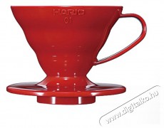 Hario Dripper V60-01, műanyag, piros Konyhai termékek - Kávéfőző / kávéörlő / kiegészítő - Filteres kávéfőző - 524861