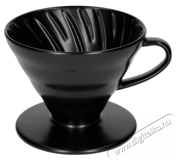 Hario Dripper V60-02, ker&aacute;mia, matt fekete Konyhai term&eacute;kek - K&aacute;v&eacute;főző / k&aacute;v&eacute;&ouml;rlő / kieg&eacute;sz&iacute;tő - Filteres k&aacute;v&eacute;főző - 524871