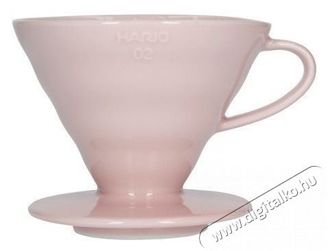 Hario Dripper V60-02, ker&aacute;mia, r&oacute;zsasz&iacute;n Konyhai term&eacute;kek - K&aacute;v&eacute;főző / k&aacute;v&eacute;&ouml;rlő / kieg&eacute;sz&iacute;tő - Filteres k&aacute;v&eacute;főző - 524885