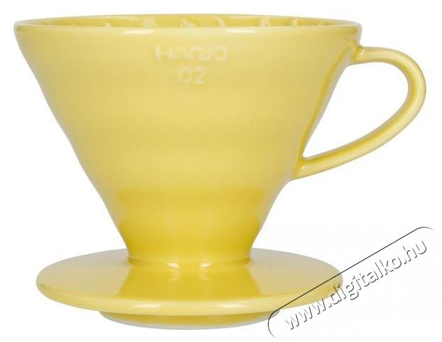 Hario Dripper V60-02, ker&aacute;mia, s&aacute;rga Konyhai term&eacute;kek - K&aacute;v&eacute;főző / k&aacute;v&eacute;&ouml;rlő / kieg&eacute;sz&iacute;tő - Filteres k&aacute;v&eacute;főző - 524884