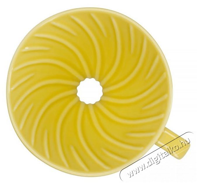 Hario Dripper V60-02, ker&aacute;mia, s&aacute;rga Konyhai term&eacute;kek - K&aacute;v&eacute;főző / k&aacute;v&eacute;&ouml;rlő / kieg&eacute;sz&iacute;tő - Filteres k&aacute;v&eacute;főző - 524884