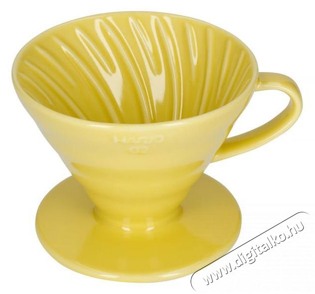 Hario Dripper V60-02, ker&aacute;mia, s&aacute;rga Konyhai term&eacute;kek - K&aacute;v&eacute;főző / k&aacute;v&eacute;&ouml;rlő / kieg&eacute;sz&iacute;tő - Filteres k&aacute;v&eacute;főző - 524884
