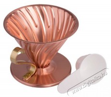 Hario Dripper V60-02, réz, arany Konyhai termékek - Kávéfőző / kávéörlő / kiegészítő - Filteres kávéfőző - 524862