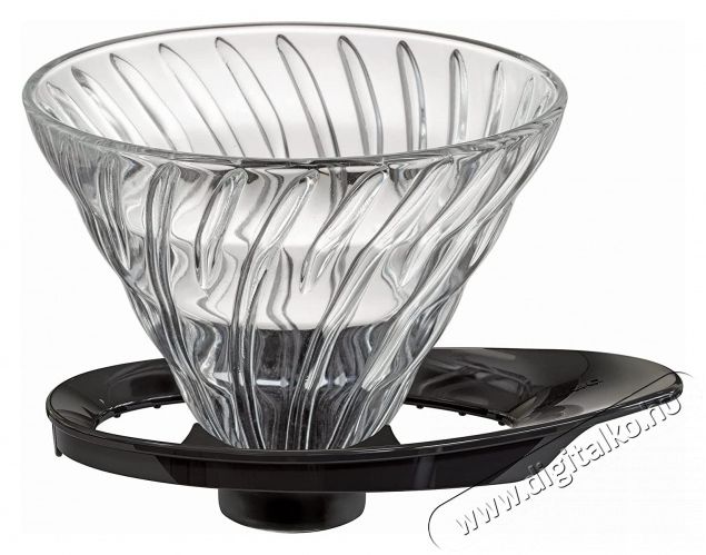 Hario Dripper V60-02, &uuml;veg, fekete Konyhai term&eacute;kek - K&aacute;v&eacute;főző / k&aacute;v&eacute;&ouml;rlő / kieg&eacute;sz&iacute;tő - Filteres k&aacute;v&eacute;főző - 524869