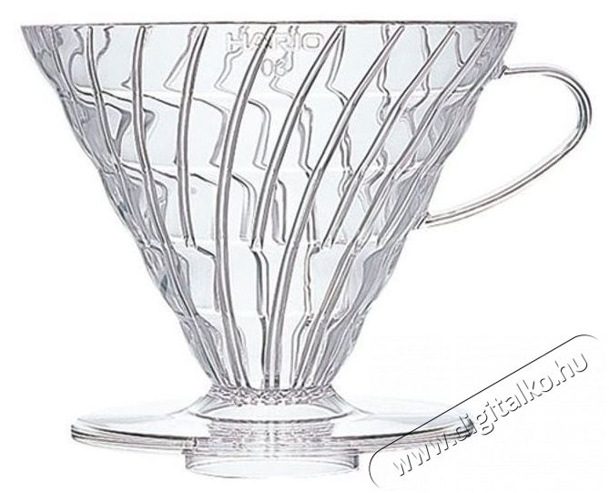 Hario Dripper V60-03, műanyag, &aacute;tl&aacute;tsz&oacute; Konyhai term&eacute;kek - K&aacute;v&eacute;főző / k&aacute;v&eacute;&ouml;rlő / kieg&eacute;sz&iacute;tő - Filteres k&aacute;v&eacute;főző - 524875