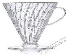 Hario Dripper V60-03, műanyag, &aacute;tl&aacute;tsz&oacute; Konyhai term&eacute;kek - K&aacute;v&eacute;főző / k&aacute;v&eacute;&ouml;rlő / kieg&eacute;sz&iacute;tő - Filteres k&aacute;v&eacute;főző - 524875