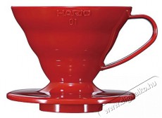 Hario DripperV60-01, ker&aacute;mia, piros Konyhai term&eacute;kek - K&aacute;v&eacute;főző / k&aacute;v&eacute;&ouml;rlő / kieg&eacute;sz&iacute;tő - Filteres k&aacute;v&eacute;főző - 524879