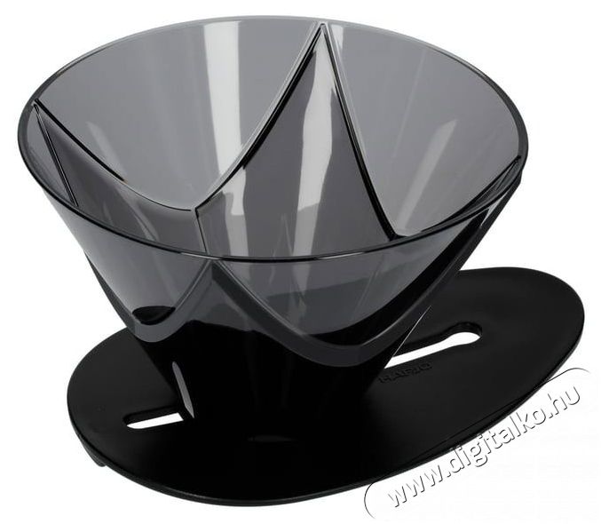 Hario One Pour Dripper Mugen V60, műanyag, fekete Konyhai term&eacute;kek - K&aacute;v&eacute;főző / k&aacute;v&eacute;&ouml;rlő / kieg&eacute;sz&iacute;tő - Filteres k&aacute;v&eacute;főző - 524863