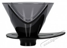 Hario One Pour Dripper Mugen V60, műanyag, fekete Konyhai term&eacute;kek - K&aacute;v&eacute;főző / k&aacute;v&eacute;&ouml;rlő / kieg&eacute;sz&iacute;tő - Filteres k&aacute;v&eacute;főző - 524863