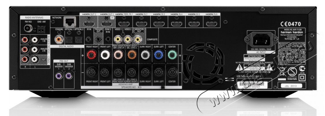 Harman Kardon AVR 171S 7.2 házimozi erősítő Audio-Video / Hifi / Multimédia - Házimozi - Házimozi erősítő - 300462