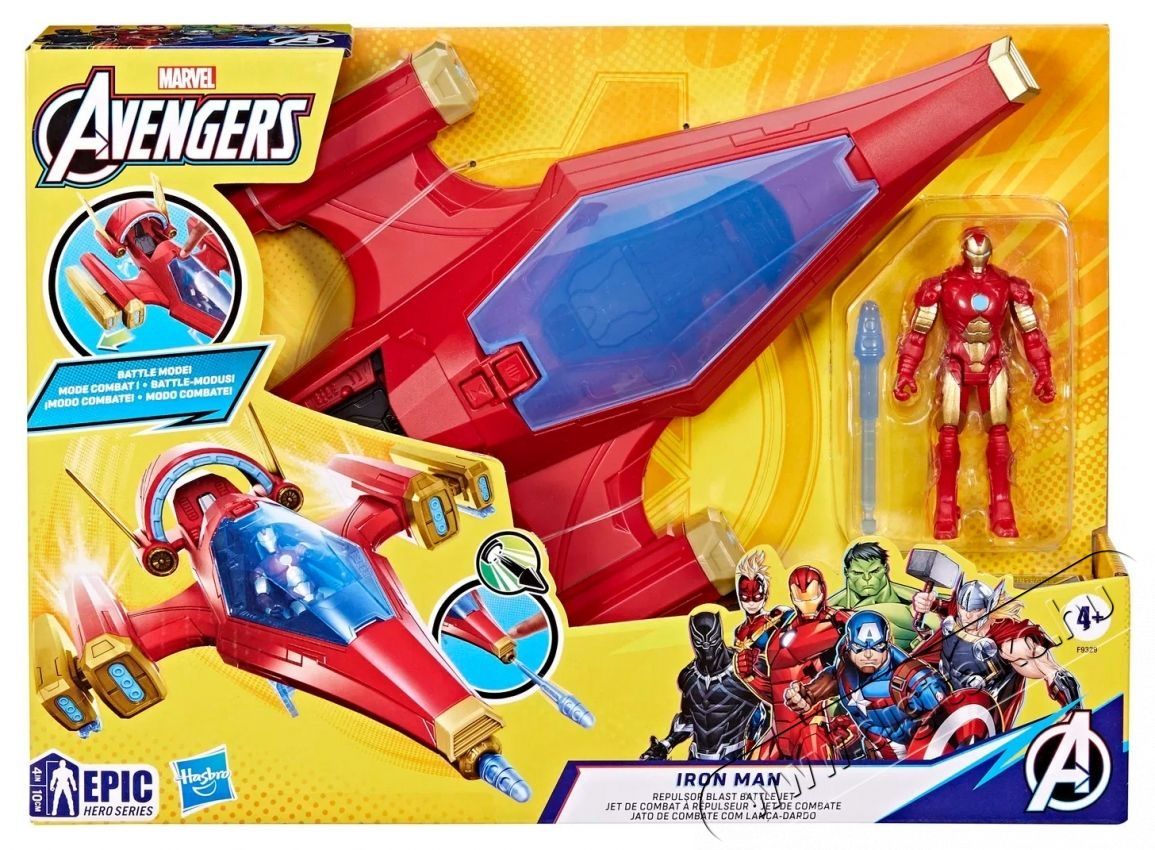 Hasbro Avengers Iron Man Repulsor Blast Battle Jet H&aacute;ztart&aacute;s / Otthon / K&uuml;lt&eacute;r - J&aacute;t&eacute;k / Sport - J&aacute;t&eacute;kfigura - 531841