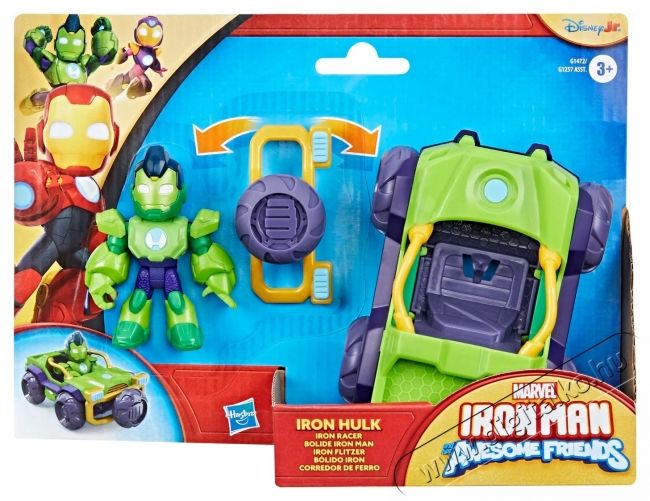 Hasbro Marvel Iron Man and His Awesome Friends Iron Hulk j&aacute;rmű &eacute;s figura H&aacute;ztart&aacute;s / Otthon / K&uuml;lt&eacute;r - J&aacute;t&eacute;k / Sport - J&aacute;t&eacute;kfigura - 531844