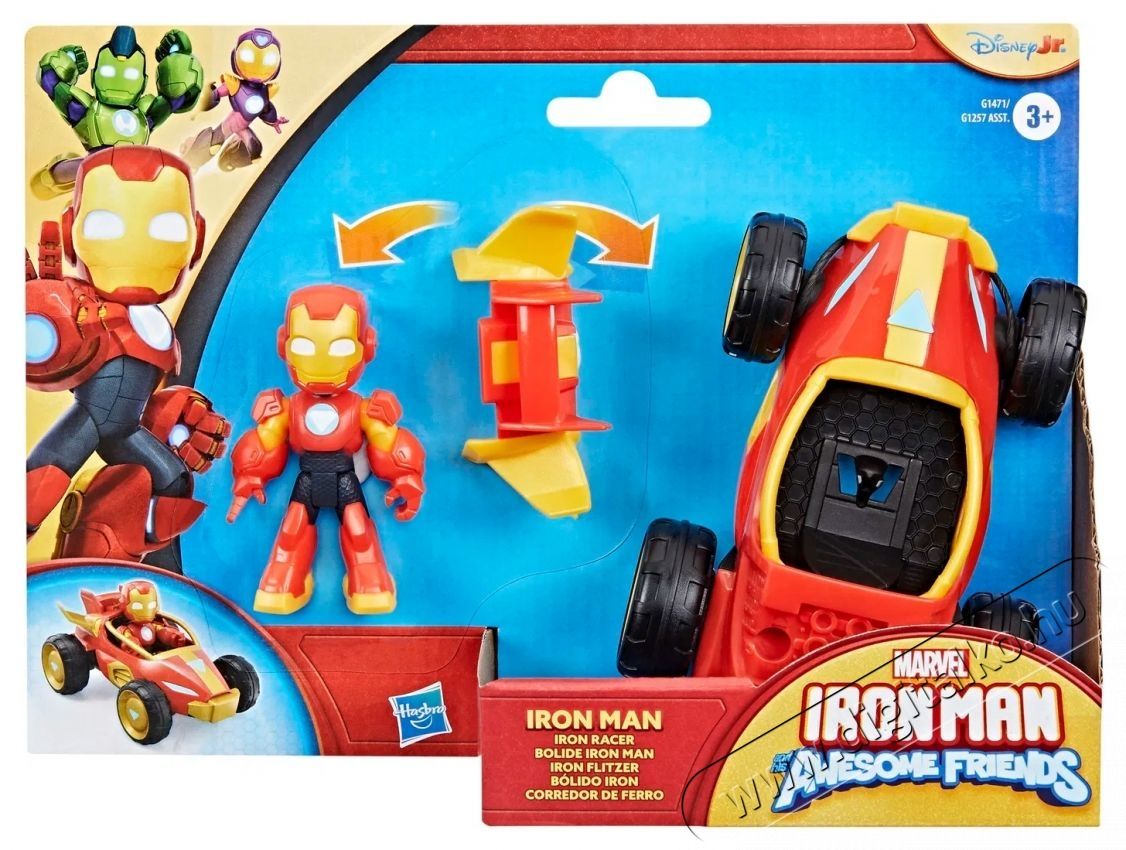 Hasbro Marvel Iron Man and His Awesome Friends Iron Man j&aacute;rmű &eacute;s figura H&aacute;ztart&aacute;s / Otthon / K&uuml;lt&eacute;r - J&aacute;t&eacute;k / Sport - J&aacute;t&eacute;kfigura - 531847