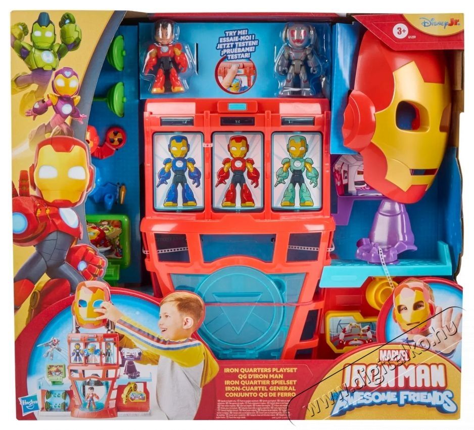 Hasbro Marvel Iron Man and His Awesome Friends Iron Quarters H&aacute;ztart&aacute;s / Otthon / K&uuml;lt&eacute;r - J&aacute;t&eacute;k / Sport - J&aacute;t&eacute;kfigura - 531838