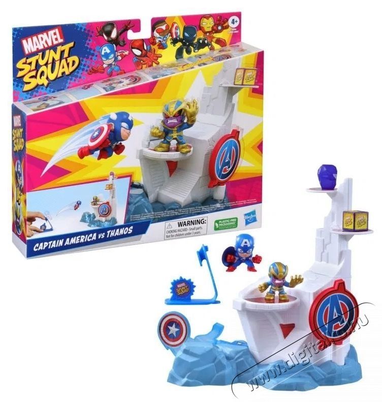 Hasbro Marvel Stunt and Squad Amerika Kapit&aacute;ny vs. Thanos J&aacute;t&eacute;kszett H&aacute;ztart&aacute;s / Otthon / K&uuml;lt&eacute;r - J&aacute;t&eacute;k / Sport - J&aacute;t&eacute;kfigura - 531842