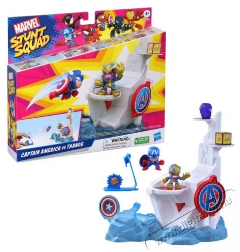 Hasbro Marvel Stunt and Squad Amerika Kapit&aacute;ny vs. Thanos J&aacute;t&eacute;kszett H&aacute;ztart&aacute;s / Otthon / K&uuml;lt&eacute;r - J&aacute;t&eacute;k / Sport - J&aacute;t&eacute;kfigura - 531842