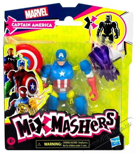 Hasbro Mixmashers Bossz&uacute;&aacute;ll&oacute;k Amerika kapit&aacute;ny H&aacute;ztart&aacute;s / Otthon / K&uuml;lt&eacute;r - J&aacute;t&eacute;k / Sport - J&aacute;t&eacute;kfigura - 531845