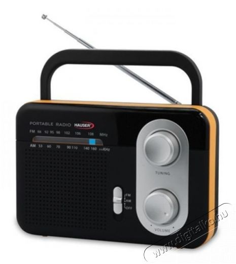 Hauser TR9203O táskarádió - fekete/narancs Audio-Video / Hifi / Multimédia - Hordozható CD / DVD / Multimédia készülék - Hordozható CD / Multimédia rádiómagnó / Boombox - 309406