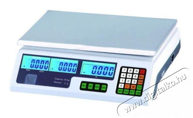 Hausmeister HM7030 digitális árszorzós mérleg Konyhai termékek - Konyhai mérleg - 333175