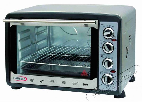 Hauser TOS-3520 grillsütő Konyhai termékek - Sütő-főzőlap, tűzhely (szabadonálló) - Mini sütő / mini grill / mini konyha - 284266