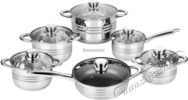 Hausmeister HM7120 12 részes edénykészlet Konyhai termékek - Edény - Edény készlet - 327161