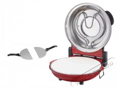 Hausmeister HM 6149 Da Gennaro 1200W 30 cm elektromos pizzasütő, piros Konyhai termékek - Konyhai kisgép (sütés / főzés / hűtés / ételkészítés) - Konyhai különlegesség - 495052