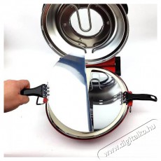 Hausmeister HM 6149 Da Gennaro 1200W 30 cm elektromos pizzasütő, piros Konyhai termékek - Konyhai kisgép (sütés / főzés / hűtés / ételkészítés) - Konyhai különlegesség - 495052