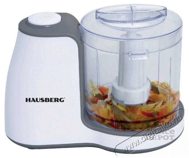 HAUSBERG HB-4504AB 100W elektromos mini aprító 0,5L réz motorral Konyhai termékek - Konyhai kisgép (előkészítés / feldolgozás) - Aprító / daráló - 501726