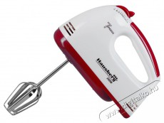 HAUSBERG HB-4112RS 250W-os vörös-fehér 7 sebességes elektromos kézimixer réz motorral Konyhai termékek - Konyhai kisgép (előkészítés / feldolgozás) - Kézi mixer - 502545
