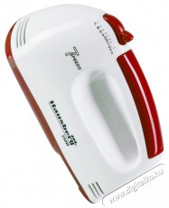 HAUSBERG HB-4112RS 250W-os vörös-fehér 7 sebességes elektromos kézimixer réz motorral Konyhai termékek - Konyhai kisgép (előkészítés / feldolgozás) - Kézi mixer - 502545