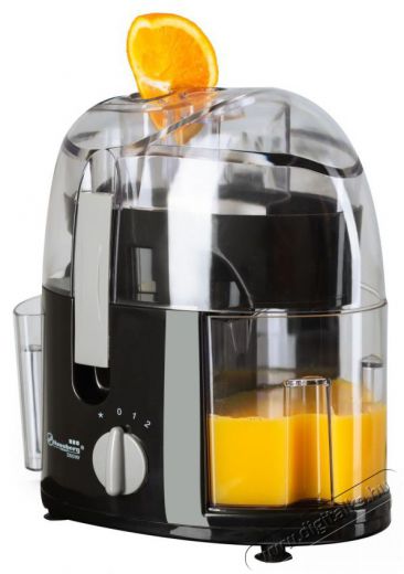 HAUSBERG HB-7500NG 350W fekete elektromos gyümölcscentrifuga 400ml Konyhai termékek - Konyhai kisgép (előkészítés / feldolgozás) - Gyümölcs centrifuga / prés - 502534
