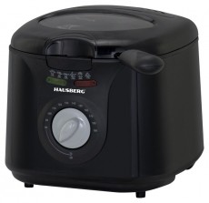 HAUSBERG HB-1331NG 2.5 literes 1450W ablakos fekete elektromos olajsütő Konyhai termékek - Konyhai kisgép (sütés / főzés / hűtés / ételkészítés) - Olajsütő - 503116