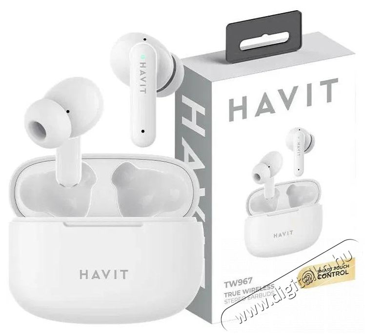 Havit TW967 Pro White f&uuml;lhallgat&oacute; Audio-Video / Hifi / Multim&eacute;dia - F&uuml;l &eacute;s Fejhallgat&oacute;k - F&uuml;lhallgat&oacute; - 524890