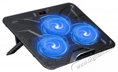 Havit F2067 notebook hűtő, max. 18,3 h&uuml;velykes, 3 db 125 mm-es ventil&aacute;tor, kettős USB, 28 db, &aacute;ll&iacute;that&oacute; l&eacute;g&aacute;raml&aacute;s, &aacute;ll&iacute;that&oacute; magass&aacute;g&uacute;, fekete Iroda &eacute;s sz&aacute;m&iacute;t&aacute;stechnika - Notebook kieg&eacute;sz&iacute;tő - USB laptop hűtő - 533425