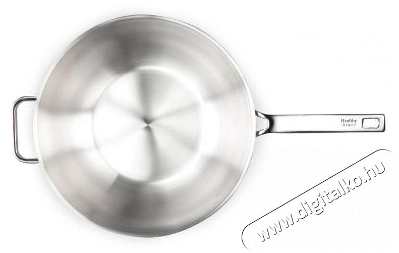 Healthy and tasty HT1006 30 cm-es wok serpenyő - rozsdamentes Konyhai termékek - Edény - Wok serpenyő - 338047