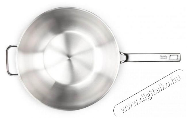 Healthy and tasty HT1006 30 cm-es wok serpenyő - rozsdamentes Konyhai termékek - Edény - Wok serpenyő - 338047