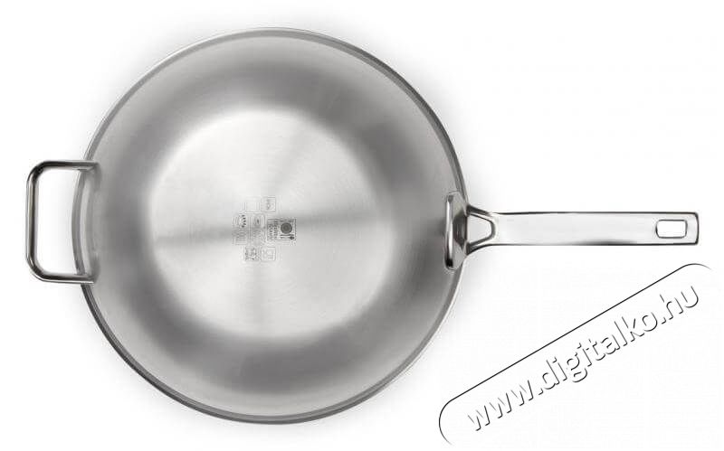 Healthy and tasty HT1006 30 cm-es wok serpenyő - rozsdamentes Konyhai termékek - Edény - Wok serpenyő - 338047