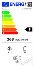 Heinner HC-HM260BKWDF+ kombinált hűtőszekrény, F energiaosztály, 260 L, LED világítás, 3 hűtő üvegpolc, 3 fagyasztó fiók, M:180 cm, Fekete Konyhai termékek - Hűtő, fagyasztó (szabadonálló) - Alulfagyasztós kombinált hűtő - 494243