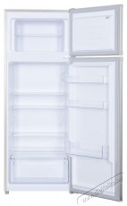 Heinner HF-H2206SE++ kombinált felülfagyasztós hűtőszekrény, E energiaosztály, 206 L, LED lámpa, 3 hűtőszekrény üvegpolc, M: 143 cm, Ezüst Konyhai termékek - Hűtő, fagyasztó (szabadonálló) - Felülfagyasztós kombinált hűtő - 494861